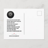 誕生日ボーリングパーティー葉書招待状 インビテーションポストカード (裏面)