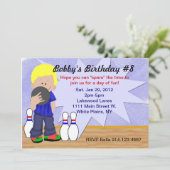 誕生日ボーリングパーティー 招待状 (スタンド正面)