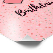 誕生日ポスター子供へ フォトプリント            (角)