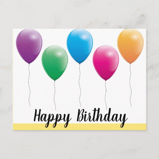 誕生日ポストカード ポストカード (正面)