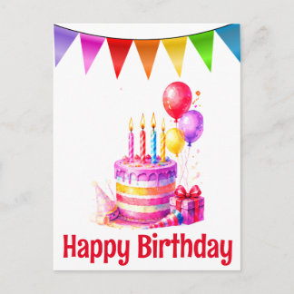 誕生日ポストカード ポストカード