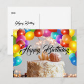 誕生日ポストカード ポストカード (正面/裏面)