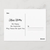 誕生日ポストカード ポストカード (裏面)