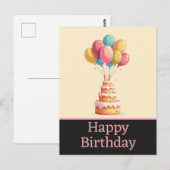誕生日ポストカード ポストカード (正面/裏面)