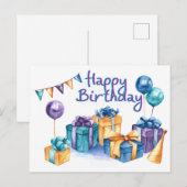 誕生日ポストカード ポストカード (正面/裏面)