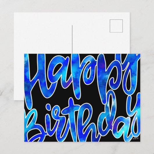 誕生日ポストカード ポストカード (正面/裏面)