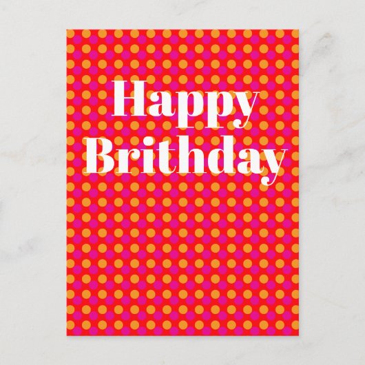 誕生日ポストカード ポストカード (正面)