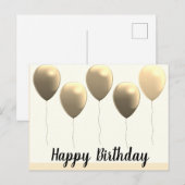 誕生日ポストカード ポストカード (正面/裏面)