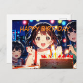 誕生日ポストカード ポストカード (正面/裏面)