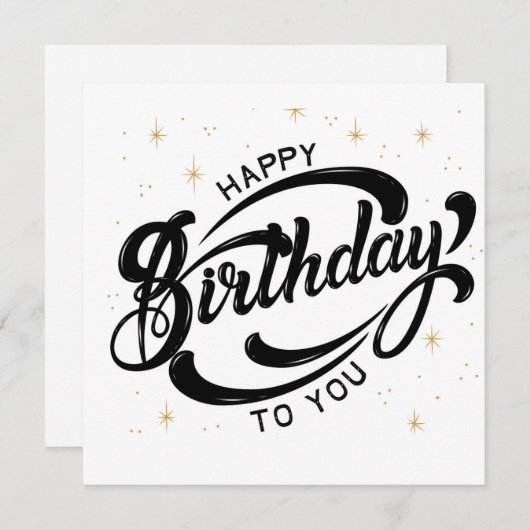 誕生日ポストカード 招待状 (正面/裏面)