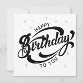 誕生日ポストカード 招待状 (正面)