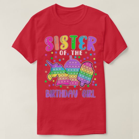 誕生日ポップ・アートのの妹よポップ・アートのうT- Tシャツ (デザイン正面)