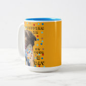 誕生日ポップ・アートのインパピーマグ ツートーンマグカップ (正面左)