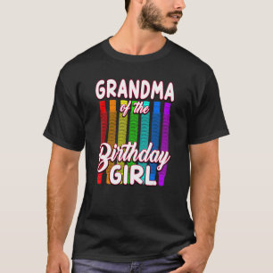 誕生日ポップ・アートのチューブおばあちゃん誕生日ガール Tシャツ