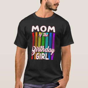 誕生日ポップ・アートのチューブのママの誕生日女の子 Tシャツ