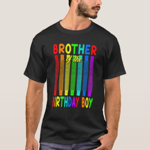 誕生日ポップ・アートのチューブ兄弟の誕生日少年 Tシャツ