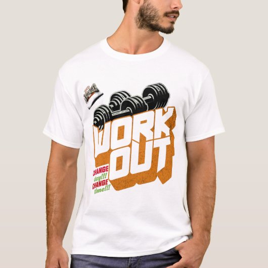 誕生日ポンプモード🎂💪ジムラバー Tシャツ (正面)