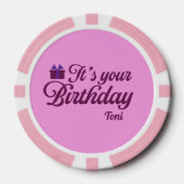 誕生日ポーカーチップ ポーカーチップ (正面)