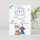 誕生日ポーティグレートダネドッグ誕生日 招待状 (スタンド正面)