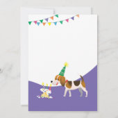 誕生日ポーティ子供の誕生日招待状 招待状 (裏面)