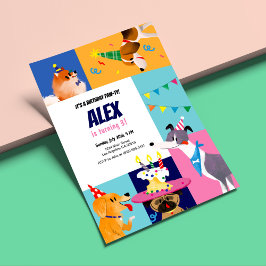 誕生日ポーティ子供の誕生日招待状 招待状