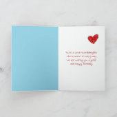 誕生日ポーラーベアーカブfor孫素晴らし娘 カード (内部)