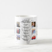 誕生日マイルストーンPHOTO COLLAGEファミリーツリーギフト コーヒーマグカップ (中央)