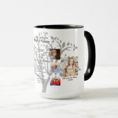 誕生日マイルストーンPHOTO COLLAGEファミリーツリーギフト マグカップ (正面右)