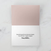 誕生日マウスのデイジースイング カード (内部)