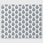 誕生日マウスのポケット ラッピングペーパー (フラット)