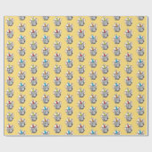 誕生日マウスイン水玉模様チーズ ラッピングペーパー (フラット)