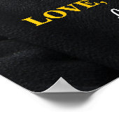 誕生日マガジンのフォトカバーのパーソナライズ ポスター (角)