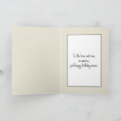 誕生日マグカップ付きコーヒーキャット カード (内部)