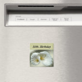 誕生日マグネットとホワイトリリーデザイン マグネット (インサイチュ (食洗機))