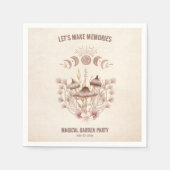 誕生日マジカルムーンフェイズ天空パーティー スタンダードカクテルナプキン (正面)