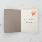 誕生日マッシュルームマンチキンとコーヒー カード (内部)