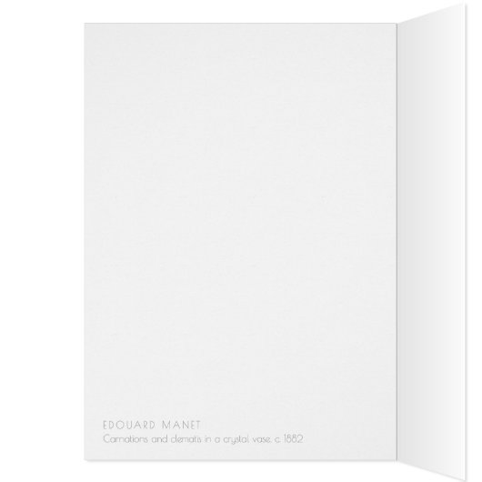 誕生日マネットカーネーションとクレマティスCC1239カード (内側 (左))