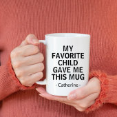 誕生日ママパパお気に入りの私与えのこれ マグカップ