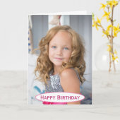 誕生日ママワールドの最高のEver Kidsの写真 カード (黄色い花)