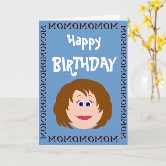 誕生日ママ（娘） カード (黄色い花)