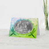 誕生日マムドラゴンフライパーソナライズされたフォトカード カード (正面)