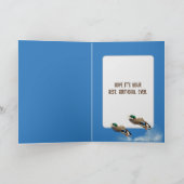 誕生日マラードダックスオンサンライズスカイ カード (内部)