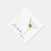 誕生日マルチニオンホワイト スタンダードカクテルナプキン (角)