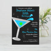 誕生日マルティニカクテル招待状 招待状 (スタンド正面)