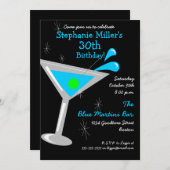 誕生日マルティニカクテル招待状 招待状 (正面/裏面)