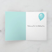 誕生日マルティーニと3つのオリーブ カード (内部)