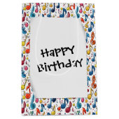 誕生日マンガの楽譜 ミディアムペーパーバッグ (正面)