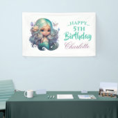 誕生日マーメイドバナー 横断幕 (トレードショー)