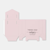 誕生日ミニマルほこりっぽいピンクモノグラム名スクリプト フェイバーボックス (折り畳みなし)