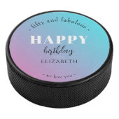 誕生日ミニマルデザインのパステルカラー アイスホッケーパック (3/4)